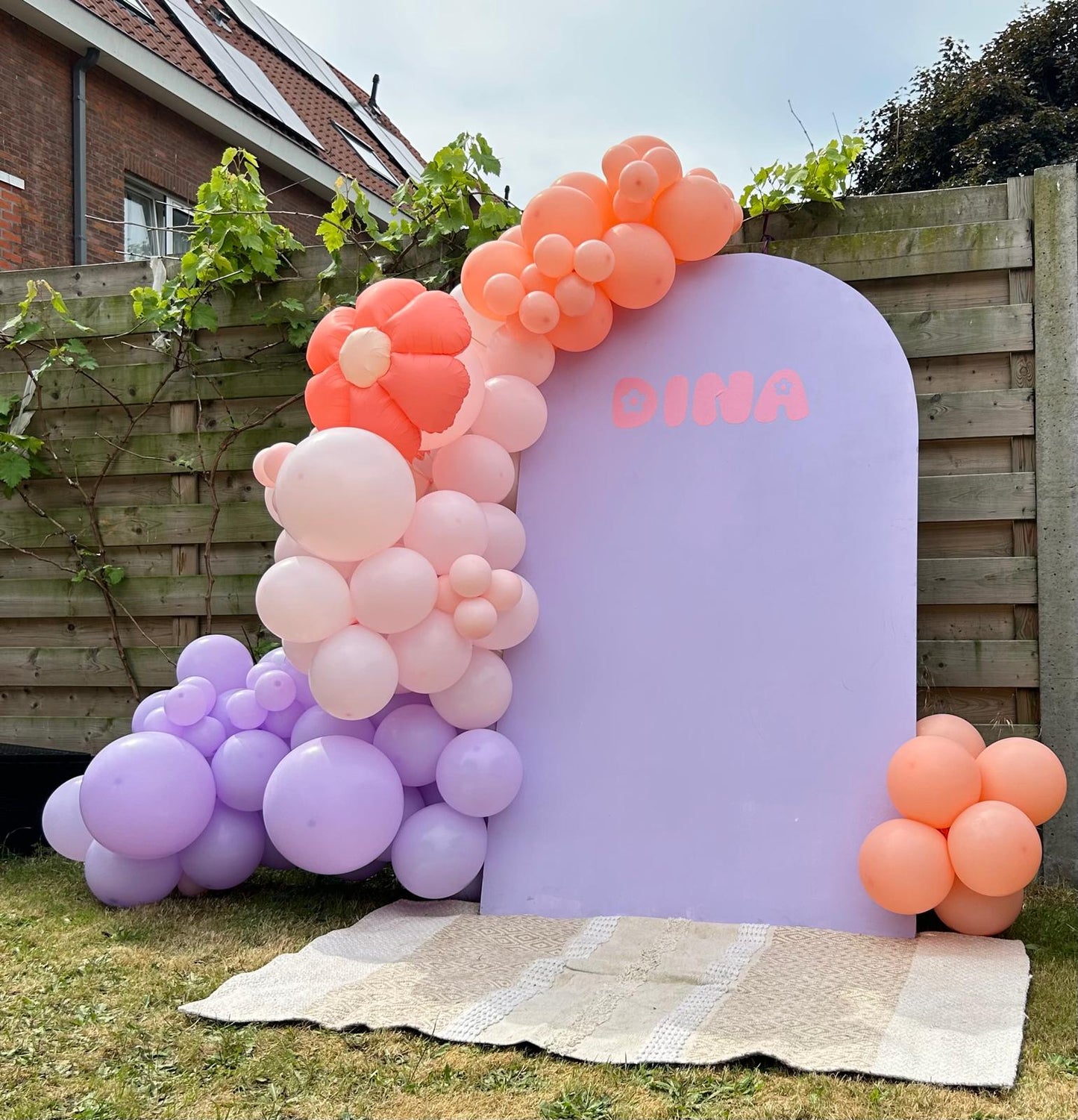 Backdrop met ballonenboog